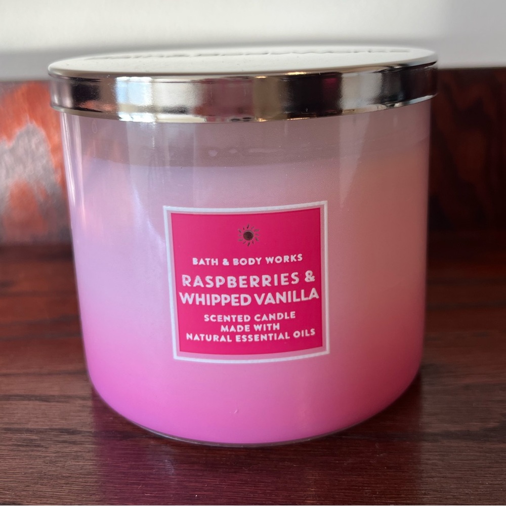 Raspberries & Whipped Vanilla Scented Candle